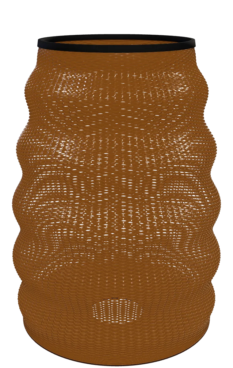 Woven Coil — 3D printable lampshade