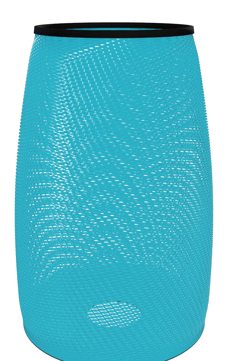 Woven Spiral — 3D printable lampshade